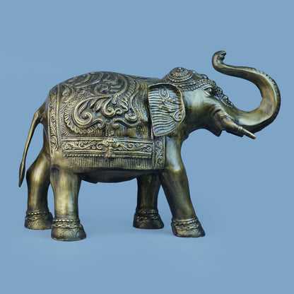 Royal Ceremonial Elephant - Antique Gold Collection