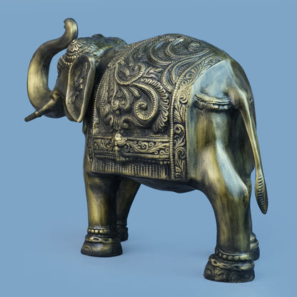 Royal Ceremonial Elephant - Antique Gold Collection