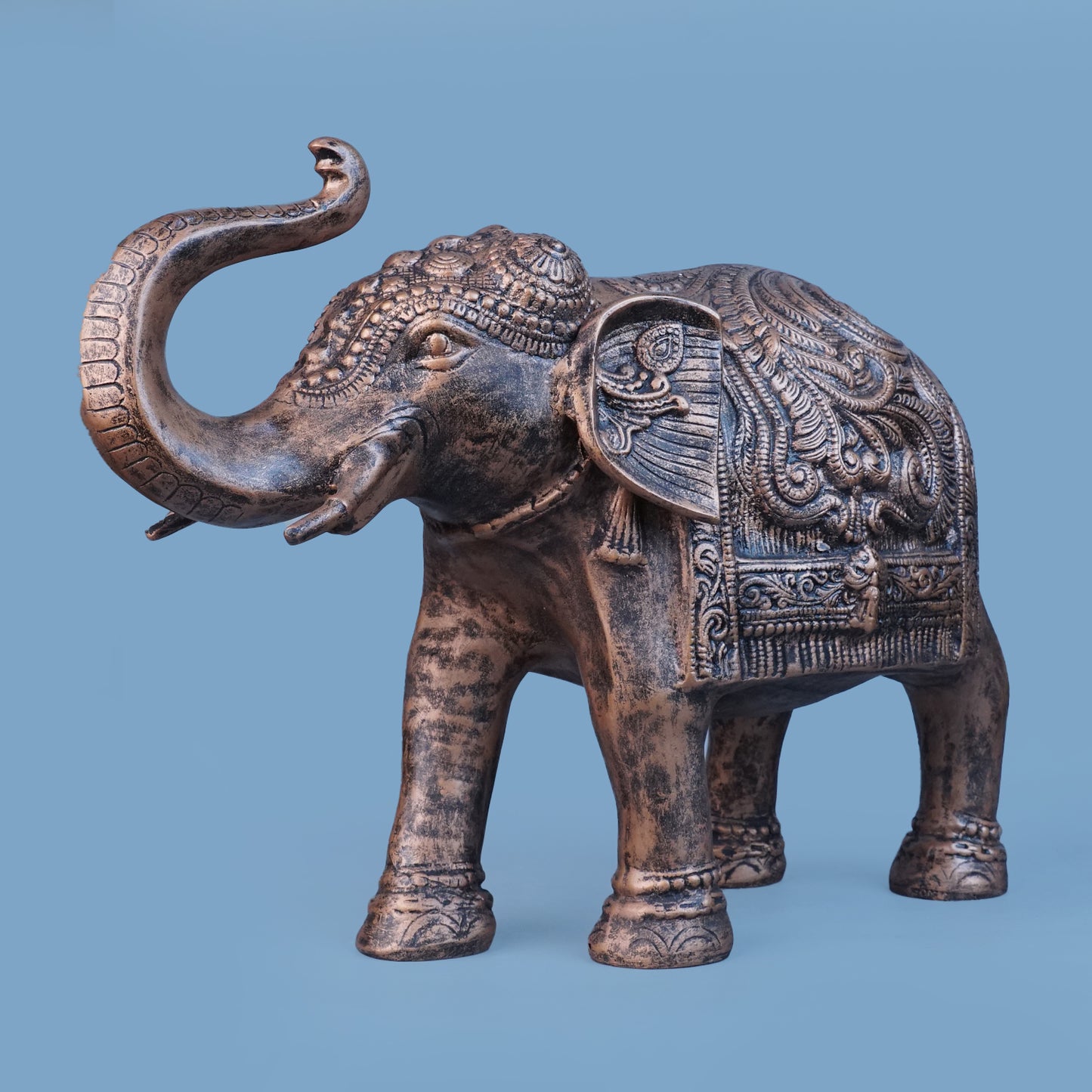 Royal Ceremonial Elephant - Antique Copper Collection