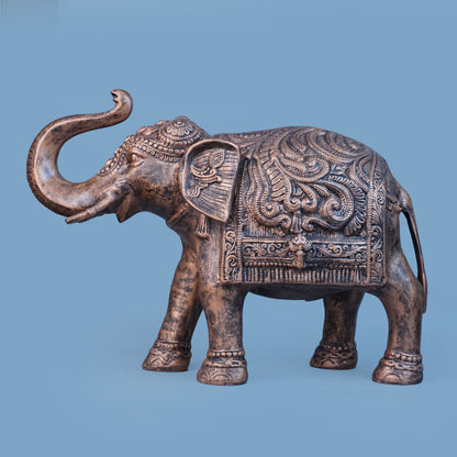 Royal Ceremonial Elephant - Antique Copper Collection