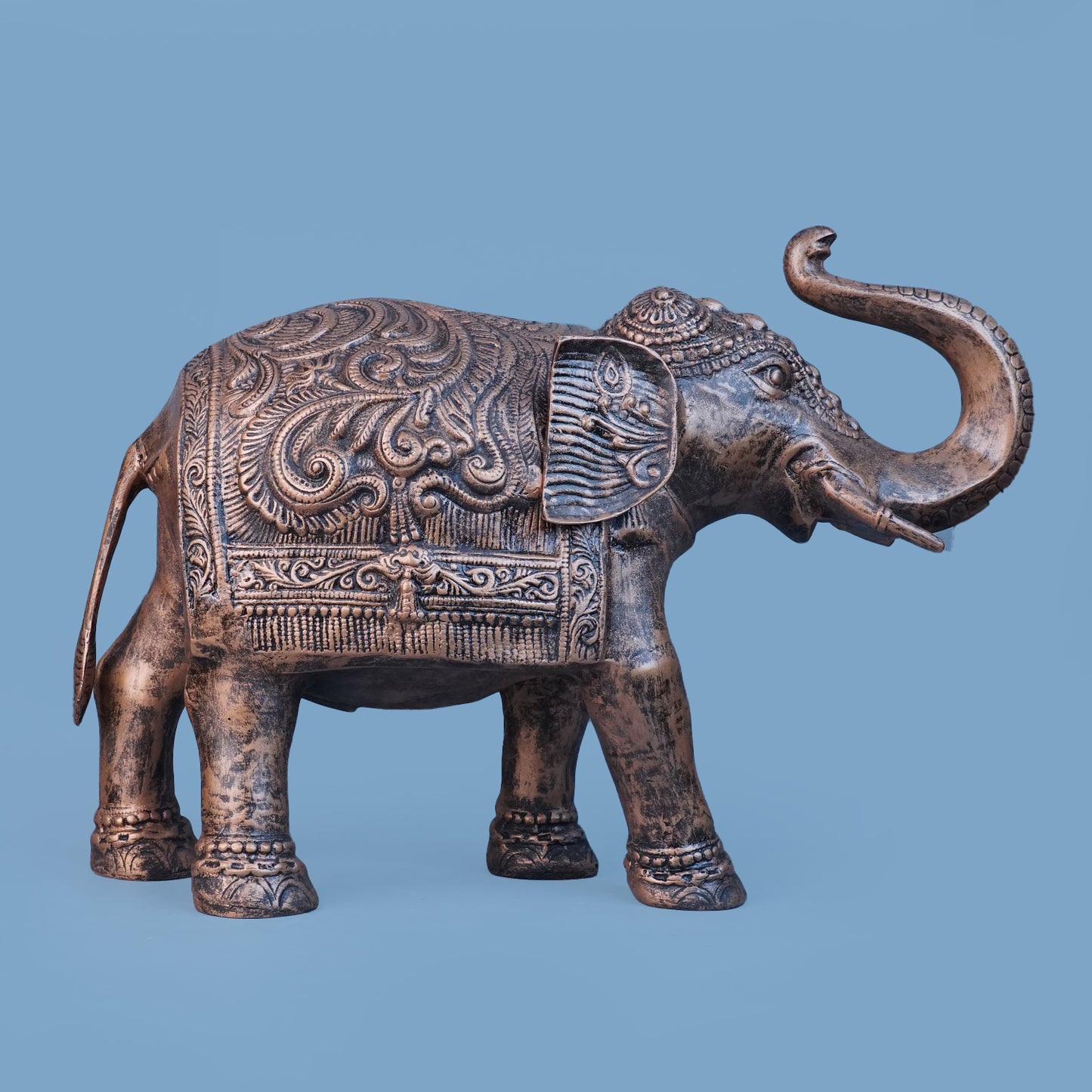 Royal Ceremonial Elephant - Antique Copper Collection