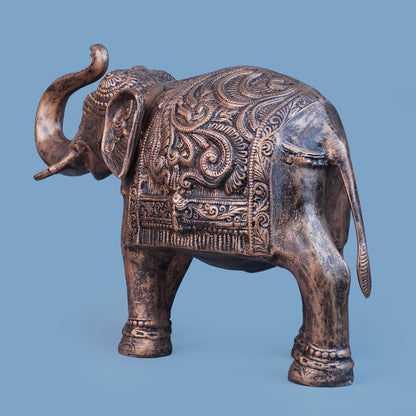 Royal Ceremonial Elephant - Antique Copper Collection