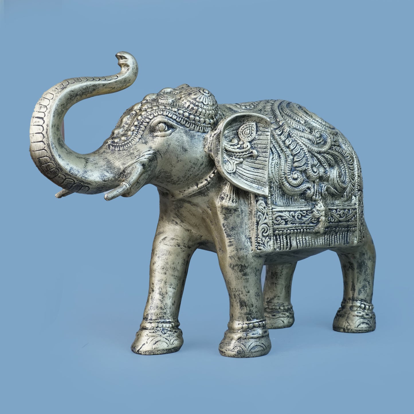 Royal Ceremonial Elephant - Antique Brass Collection