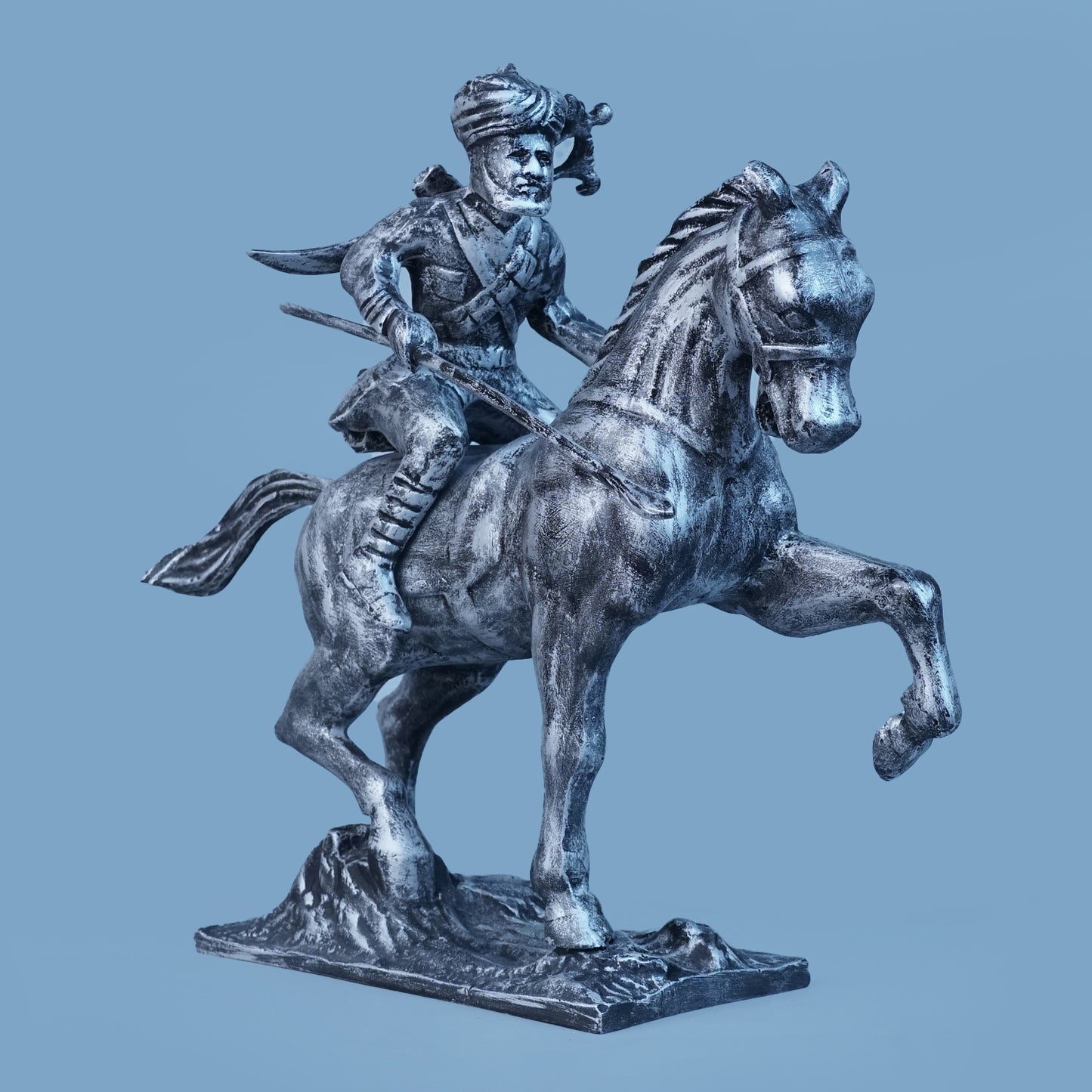Royal Stallion of the Steppe - Antique Silver Collection