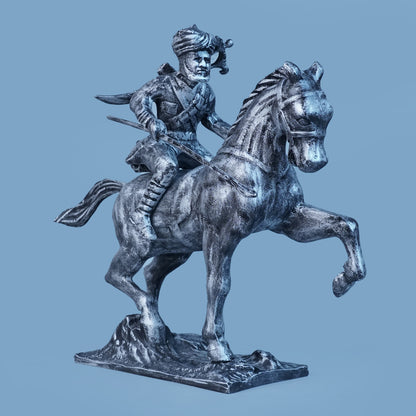 Royal Stallion of the Steppe - Antique Silver Collection
