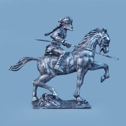 Royal Stallion of the Steppe - Antique Silver Collection