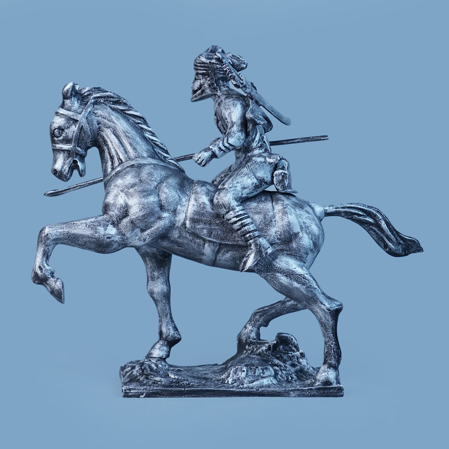 Royal Stallion of the Steppe - Antique Silver Collection