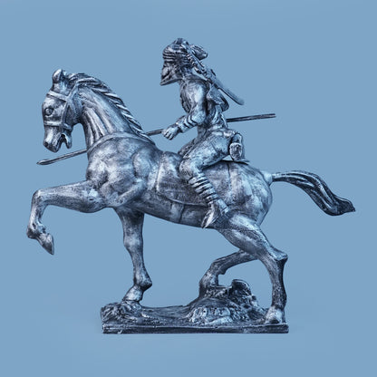 Royal Stallion of the Steppe - Antique Silver Collection