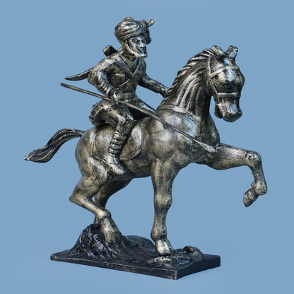 Royal Stallion of the Steppe - Antique Brass Collection