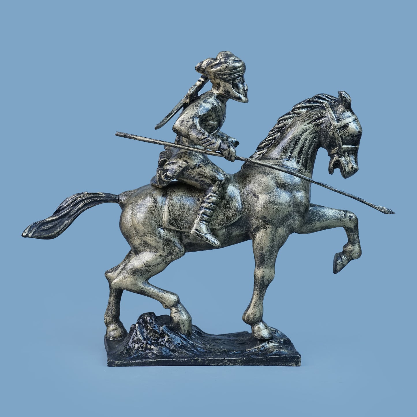 Royal Stallion of the Steppe - Antique Brass Collection