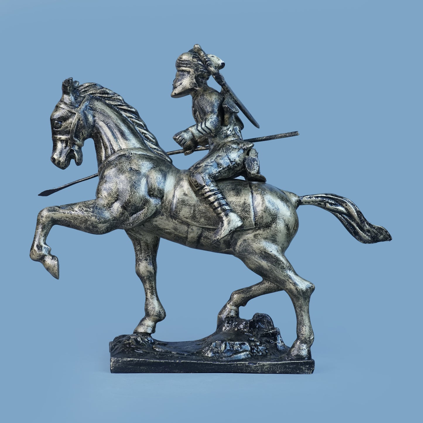 Royal Stallion of the Steppe - Antique Brass Collection