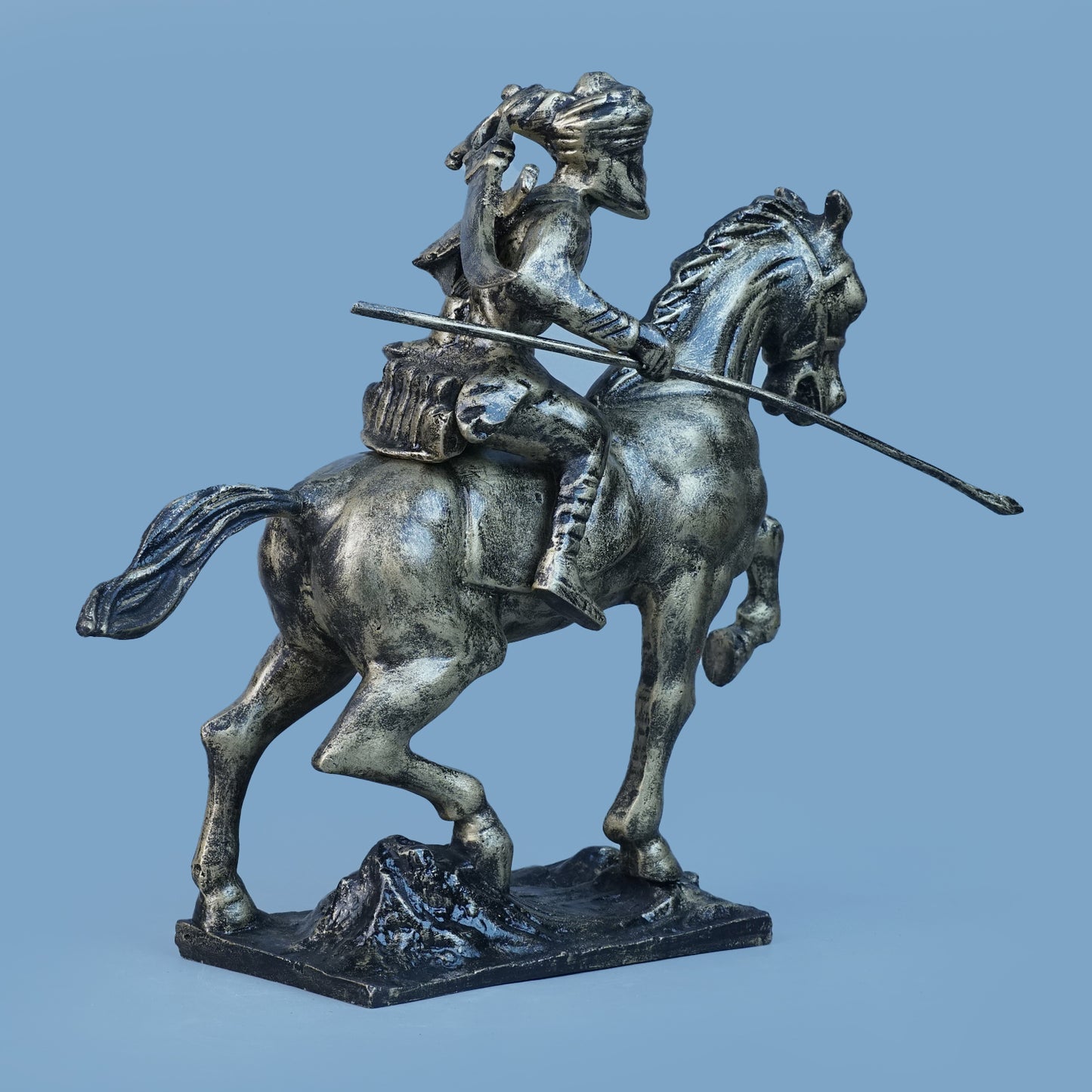 Royal Stallion of the Steppe - Antique Brass Collection