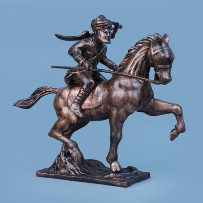 Royal Stallion of the Steppe - Antique Copper Collection