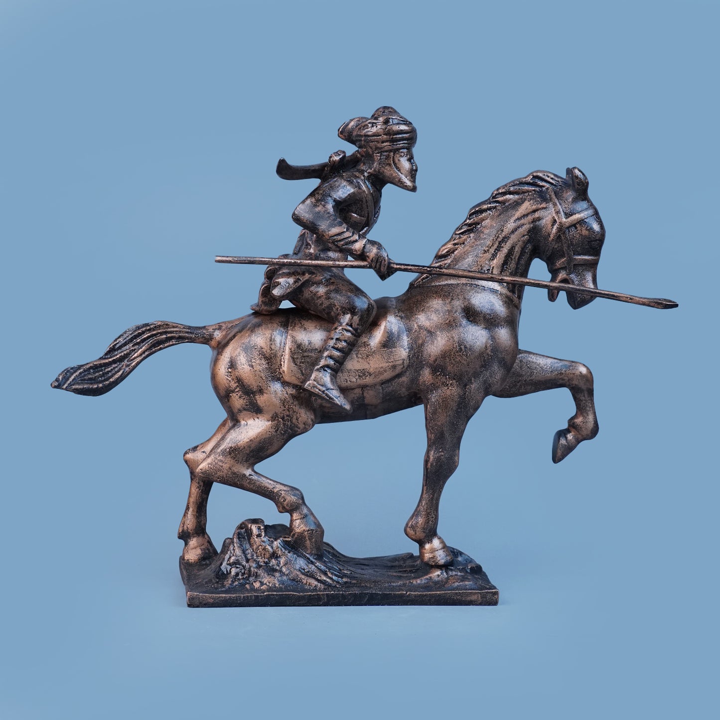Royal Stallion of the Steppe - Antique Copper Collection