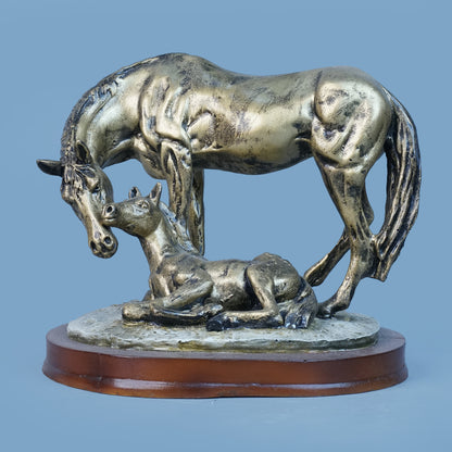 Royal Companionship Statue - Antique Brass Collection