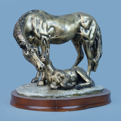 Royal Companionship Statue - Antique Brass Collection