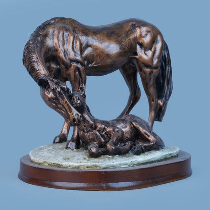 Royal Companionship Statue - Antique Copper Collection