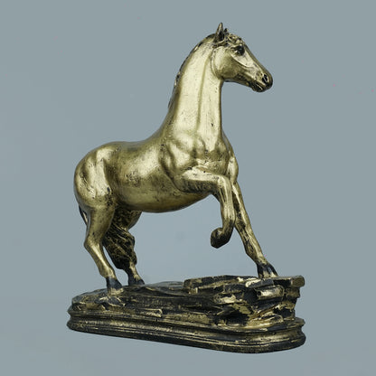 Royal Arabian Stallion - Antique Brass