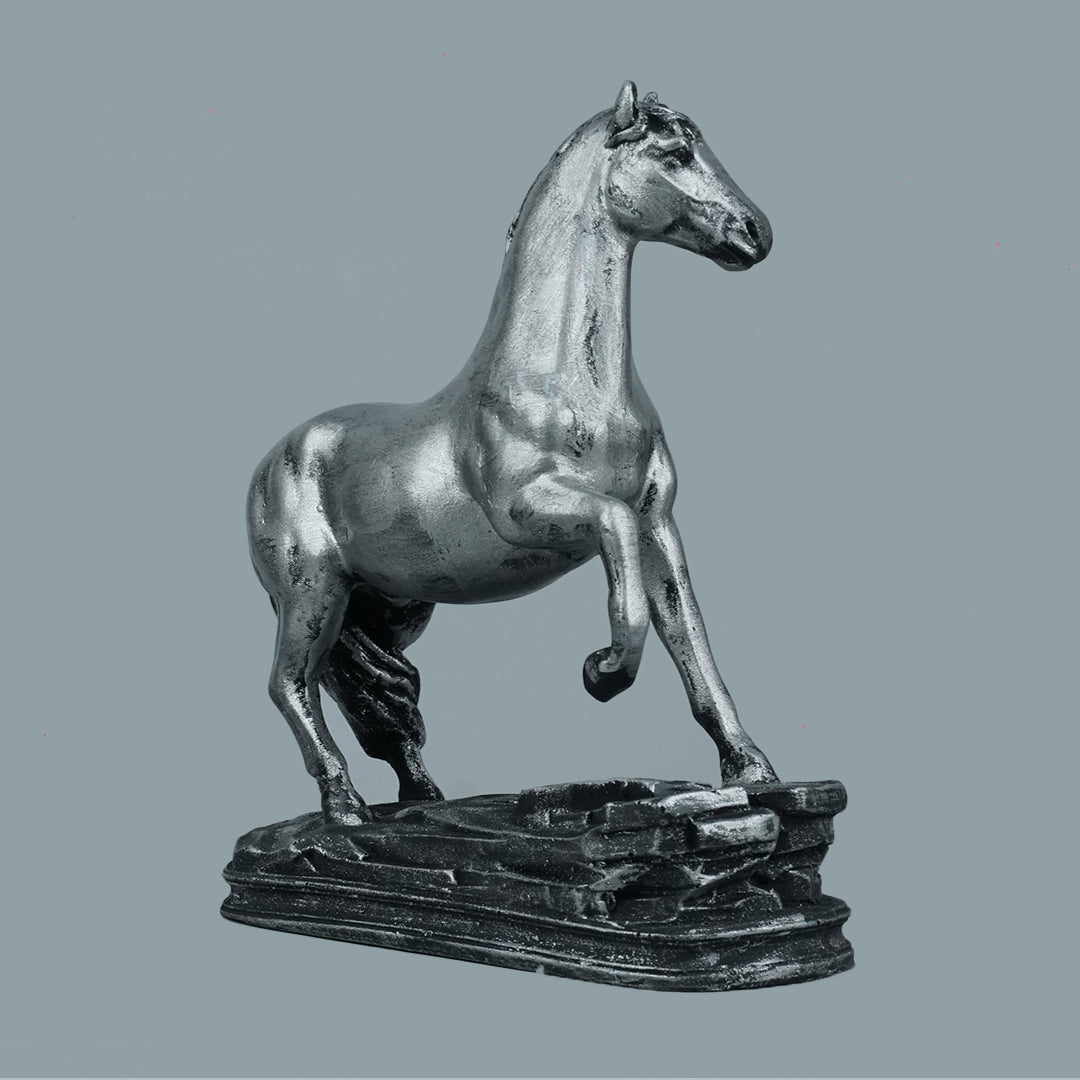 Royal Arabian Stallion - Antique Silver