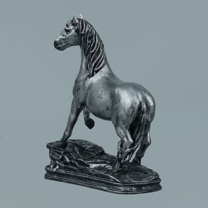 Royal Arabian Stallion - Antique Silver