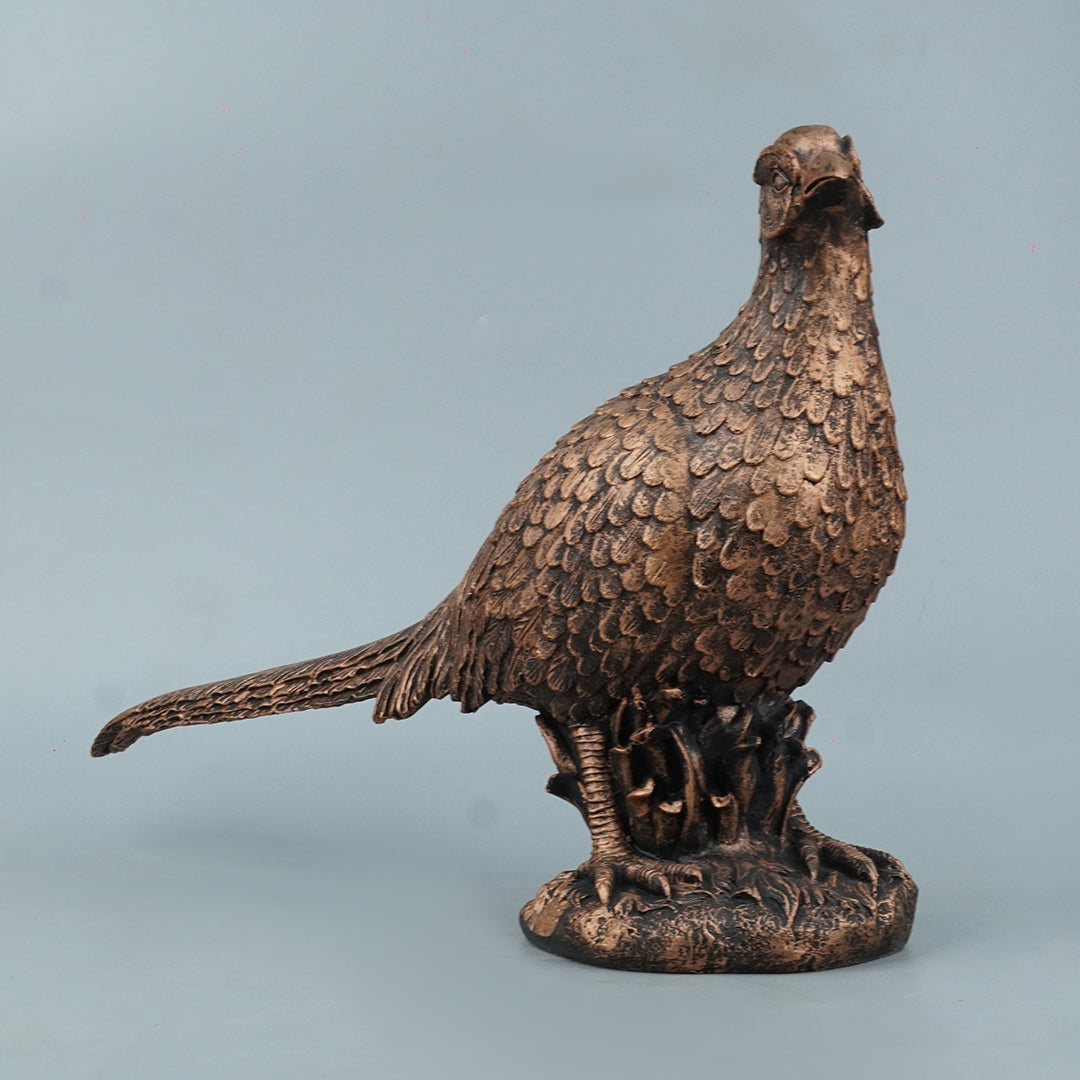 Pheasant Bird Decor Statue-antique copper