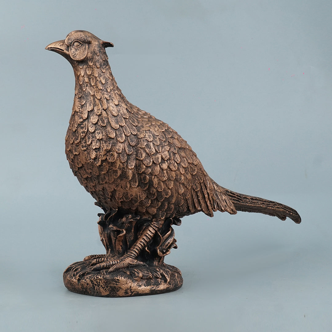 Pheasant Bird Decor Statue-antique copper