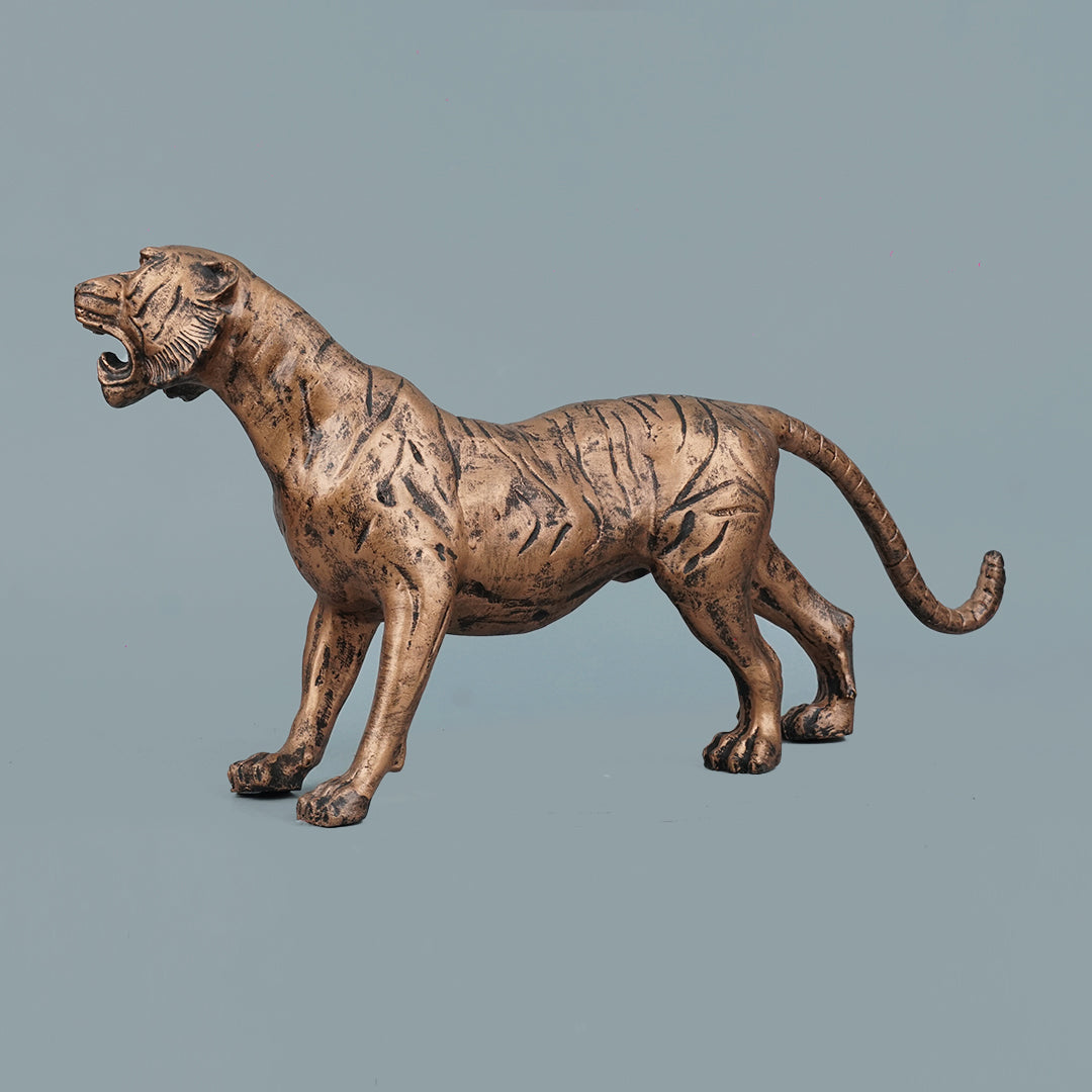 Antique Copper Figure of Fierce Command