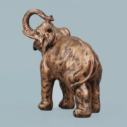 Antique Copper Elephant Sculpture