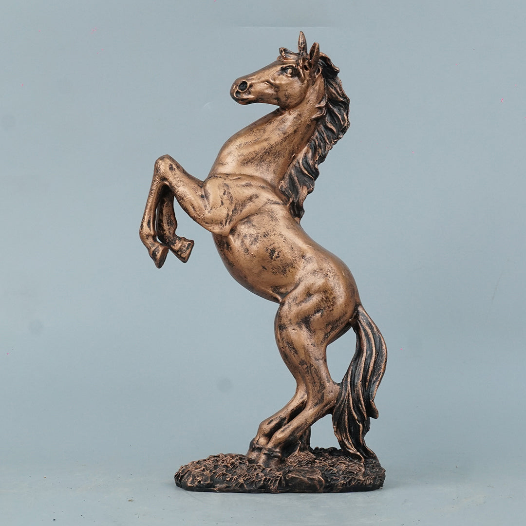 Abstract Horse Bust Decor Statue-antique copper