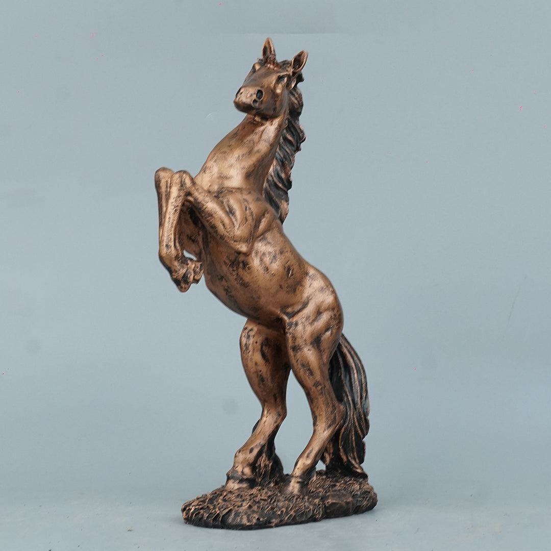 Abstract Horse Bust Decor Statue-antique copper