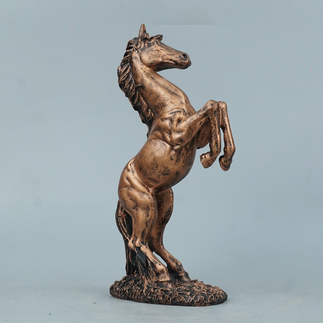 Abstract Horse Bust Decor Statue-antique copper