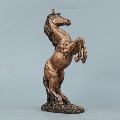 Abstract Horse Bust Decor Statue-antique copper