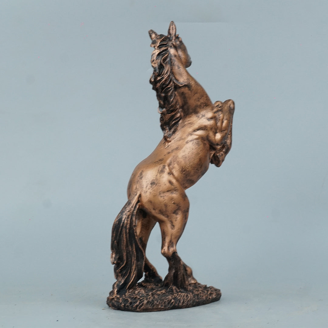 Abstract Horse Bust Decor Statue-antique copper