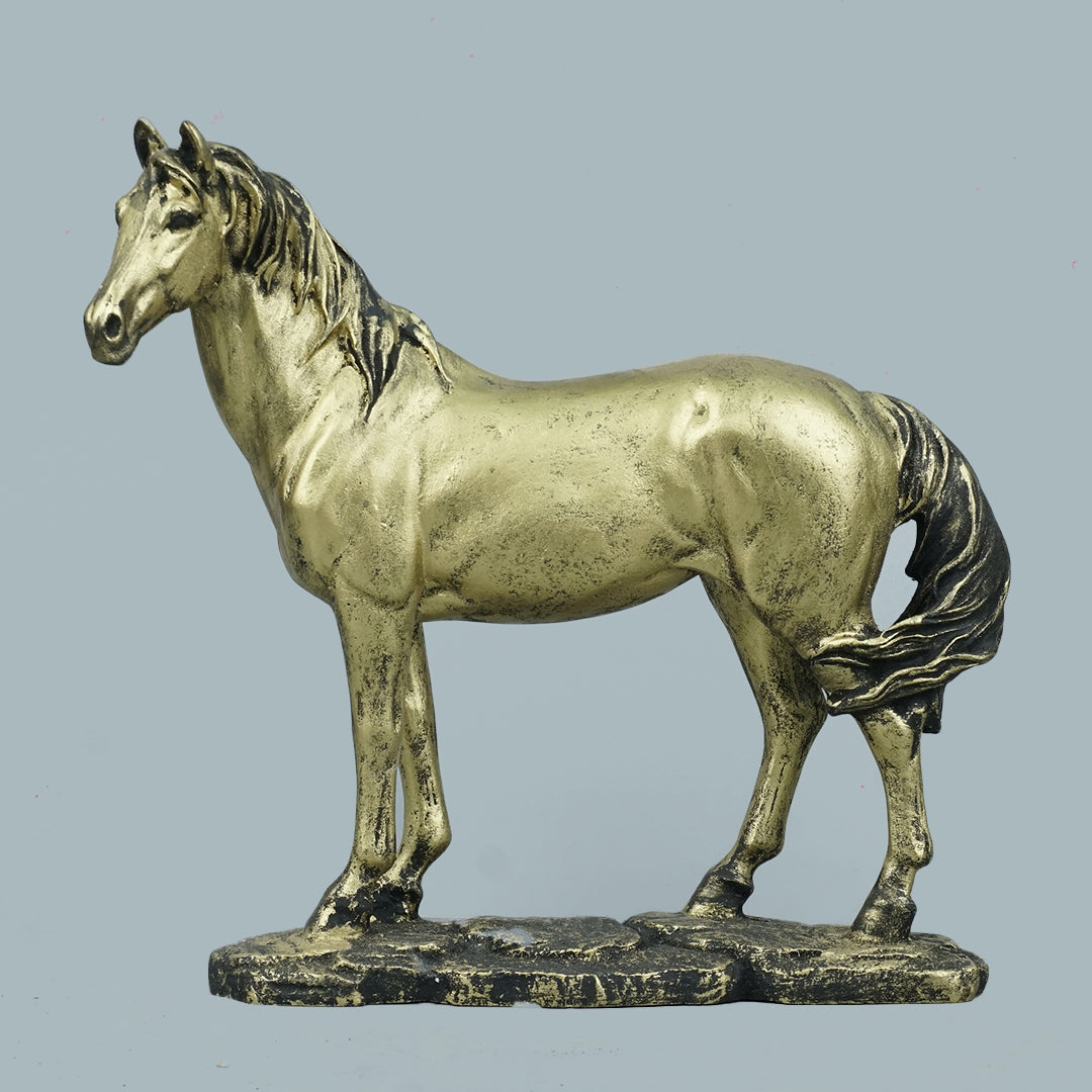 Brass Stalking Feline Decor Statue