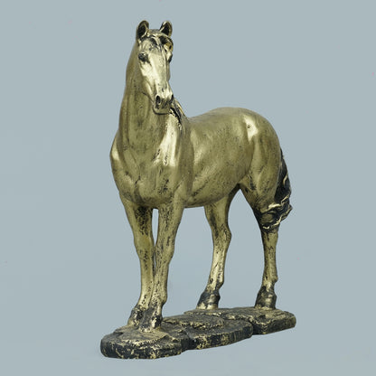 Brass Stalking Feline Decor Statue