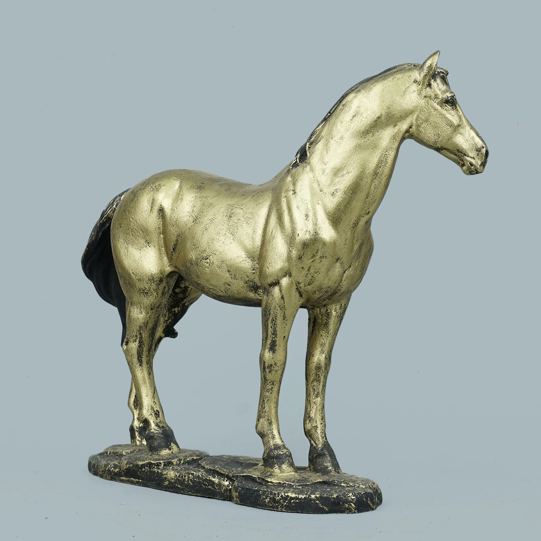 Brass Stalking Feline Decor Statue