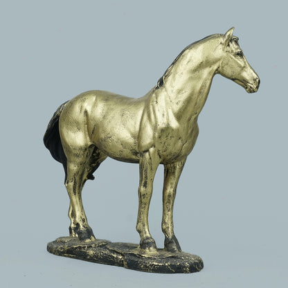Brass Stalking Feline Decor Statue