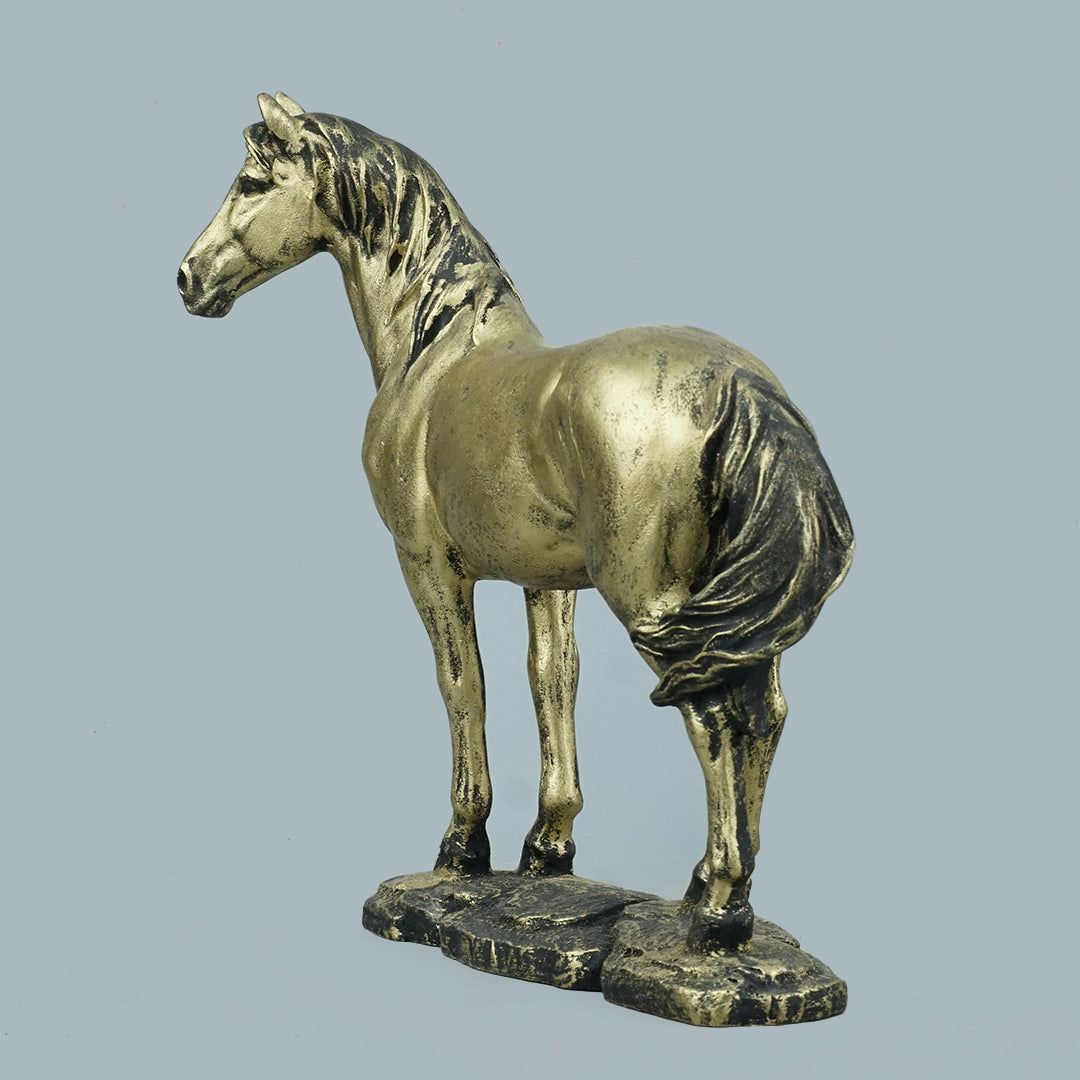 Brass Stalking Feline Decor Statue