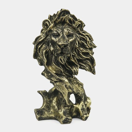 Regal Gold Lion Bust