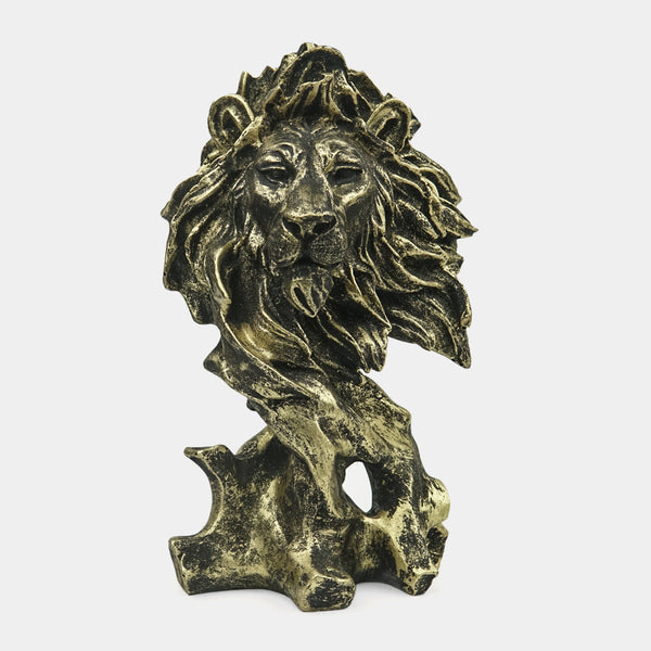 Regal Gold Lion Bust