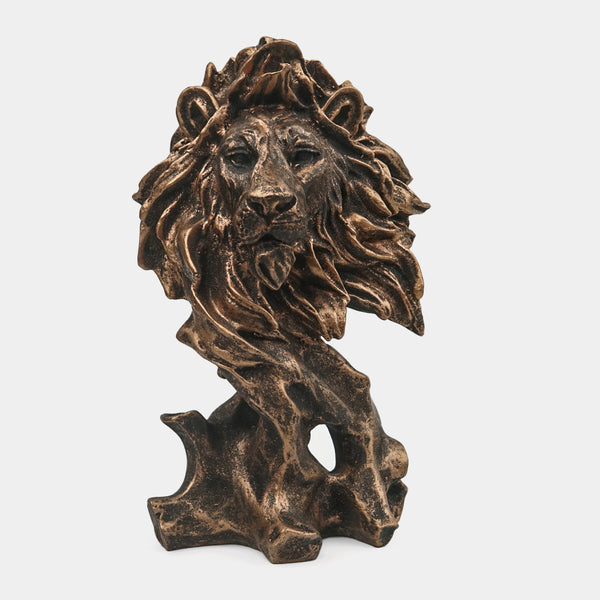 Bronze Lion Head Sculpture