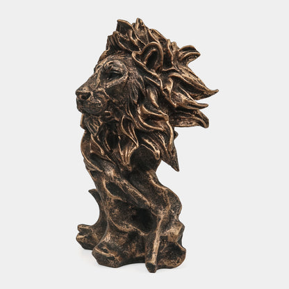 Bronze Lion Head Sculpture