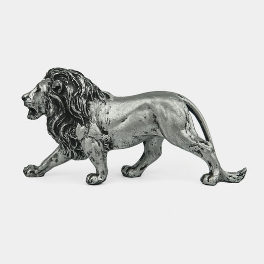 Modern Silver Lion Statue