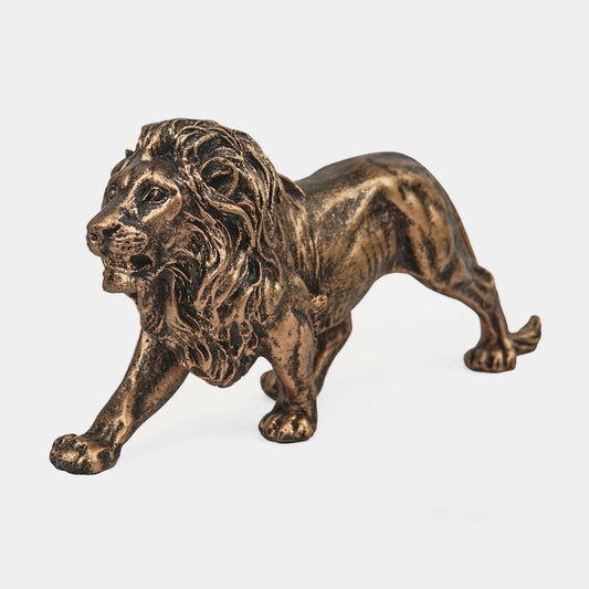 Majestic Stalking Lion Decor Statue-antique copper