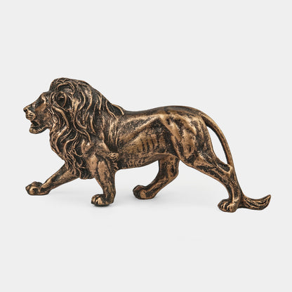 Majestic Stalking Lion Decor Statue-antique copper