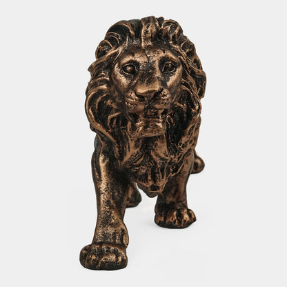 Majestic Stalking Lion Decor Statue-antique copper