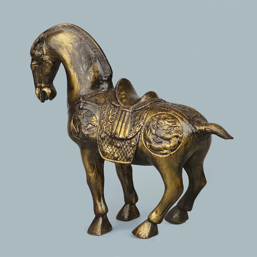 Royal Heritage War Horse - Antique Brass