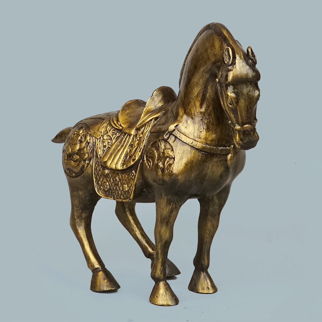 Royal Heritage War Horse - Antique Brass