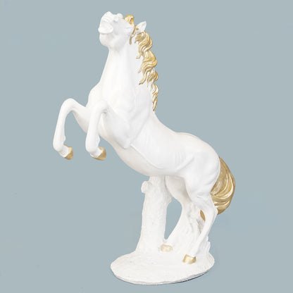 Royal Stallion of the Steppe - White