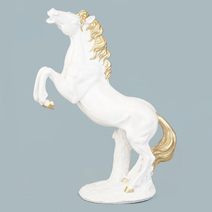 Royal Stallion of the Steppe - White